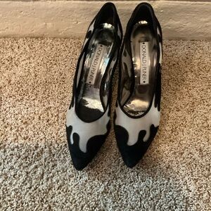 Donald J. Pliner Black and White Heels
